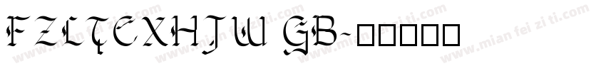 FZLTCXHJW GB字体转换